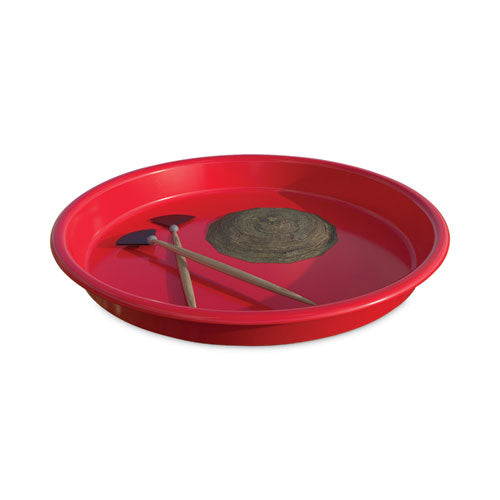 Image of deflecto® Little Artist's Antimicrobial Craft Tray, 13" Dia., Red