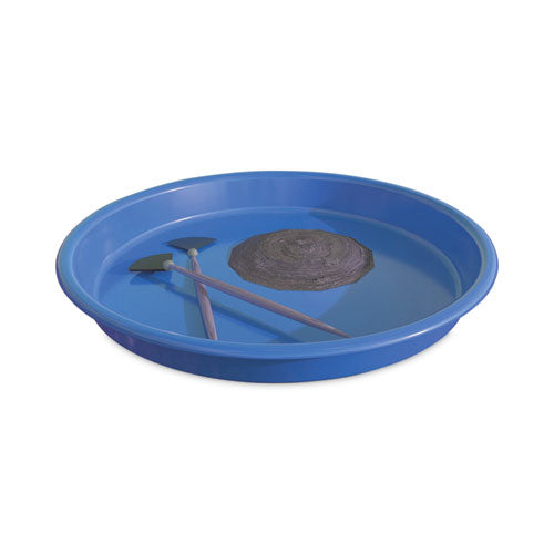 Image of deflecto® Little Artist's Antimicrobial Craft Tray, 13" Dia., Blue