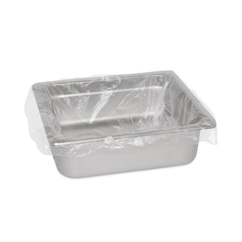Image of AmerCareRoyal® SPL1814 Steam Pan Liners for 1/3-Size Pans, Includes Twist-Ties, 18" x 14", Clear, 250/Carton