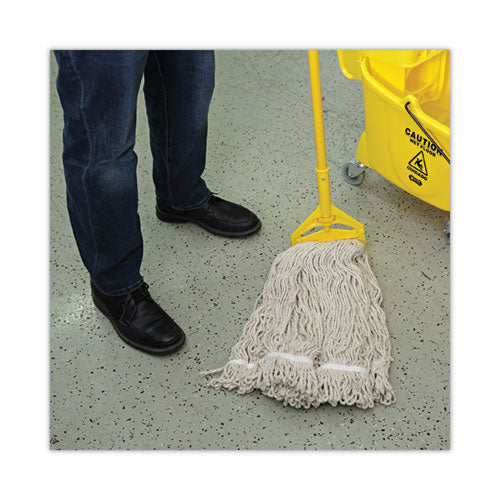 Image of Boardwalk® BWK432C Mop Head, Pro Loop Web/Tailband, Premium Standard Head, Cotton, 32 oz, White