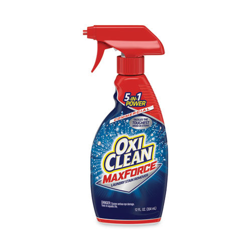 Image of OxiClean 57037-00070 Max Force Stain Remover, 12 Oz Spray Bottle, 12/carton