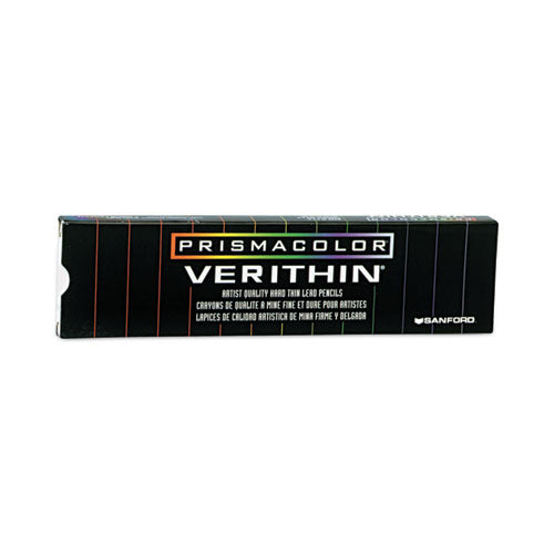 Image of Prismacolor® 02456 Verithin Dual-Ended Two-Color Pencils, 2 Mm, Blue/red Lead, Blue/red Barrel, Dozen