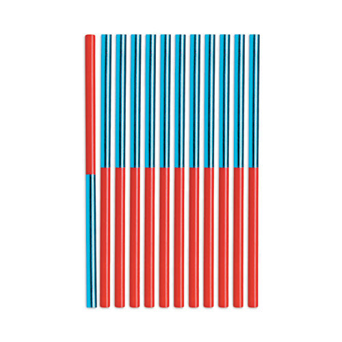 Image of Prismacolor® 02456 Verithin Dual-Ended Two-Color Pencils, 2 Mm, Blue/red Lead, Blue/red Barrel, Dozen