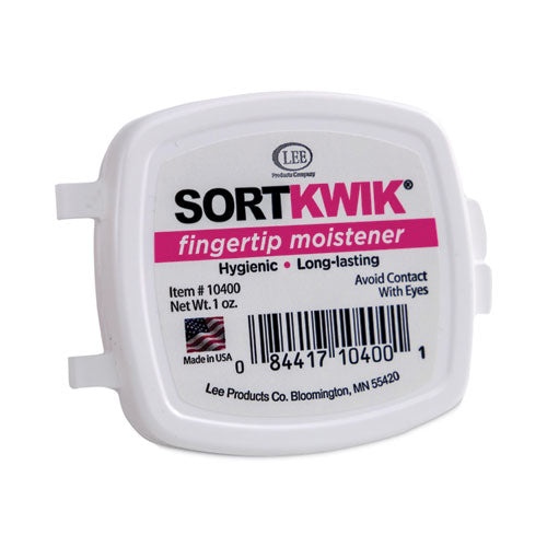 Image of LEE 10400 Sortkwik Fingertip Moisteners, 1 Oz, Pink