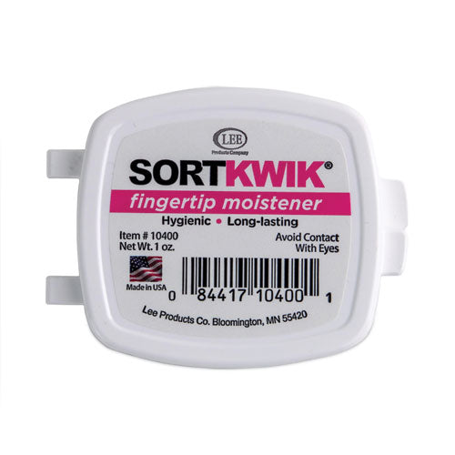 Image of LEE 10400 Sortkwik Fingertip Moisteners, 1 Oz, Pink