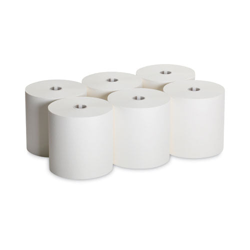 Image of Georgia Pacific® Professional 26470 SofPull Hardwound Roll Paper Towel, Nonperforated, 1-Ply, 7.87" x 1,000 ft, White, 6 Rolls/Carton