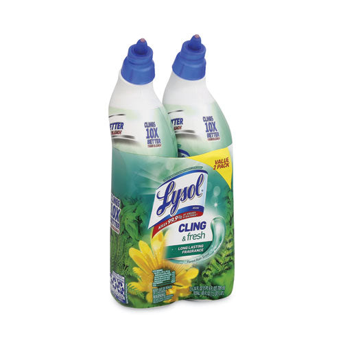 Image of LYSOL® Brand 19200-98015 Cling and Fresh Toilet Bowl Cleaner, Forest Rain Scent, 24 oz, 2/Pack