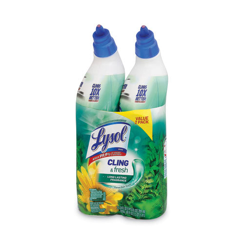 Image of LYSOL® Brand 19200-98015 Cling and Fresh Toilet Bowl Cleaner, Forest Rain Scent, 24 oz, 2/Pack