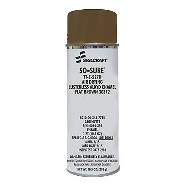 So-Sure Aerosol Paint, Flat Brown 30372