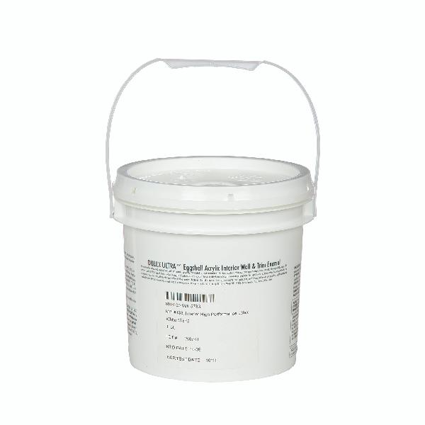 Interior Wall & Trim Latex Enamel Paint, Flat White 37875