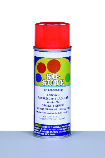 So-Sure Aerosol Paint, Fluorescent Orange 38093