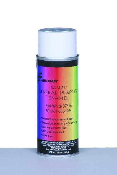 So-Sure Aerosol Paint, Flat White 37875