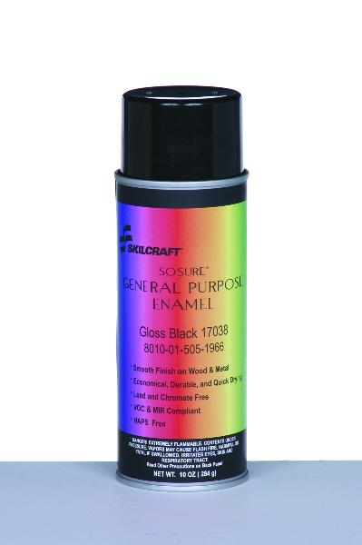 So-Sure Aerosol Paint, Gloss Black 17038