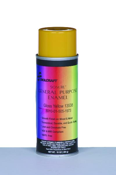 So-Sure Aerosol Paint, Gloss Yellow 13538