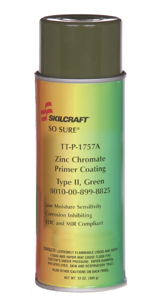 So-Sure Aerosol Primer Paint, Flat Green 34151
