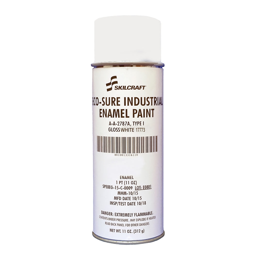 Eco-Sure Industrial Enamel Aerosol Paint, Gloss White 17773