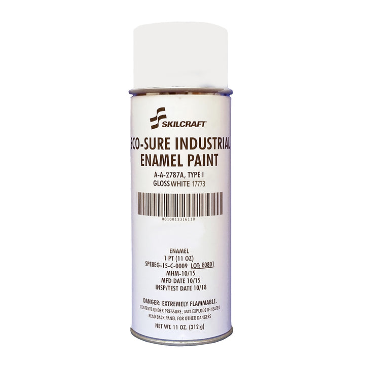 Eco-Sure Industrial Enamel Aerosol Paint, Gloss White 17773