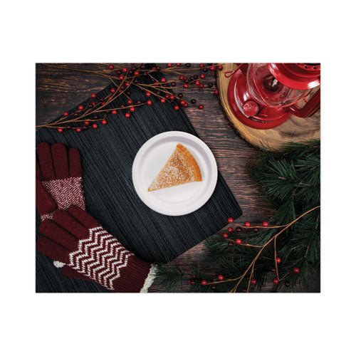 Image of SOLO® HP9S-2050 Bare Eco-Forward Clay-Coated Paper Dinnerware, ProPlanet Seal, Plate, 9" dia, White, 500/Carton