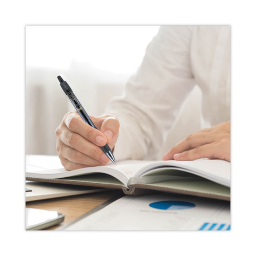 Image of Pilot® PIL84095 G2 Premium Gel Pen Convenience Pack, Retractable, Bold 1 mm, Black Ink, Smoke/Black Barrel, 36/Pack