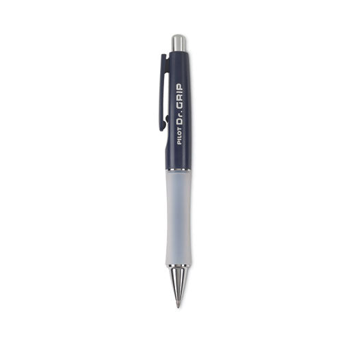 Image of Pilot® 36101 Dr. Grip Ballpoint Pen, Retractable, Medium 1 Mm, Blue Ink, Navy Barrel