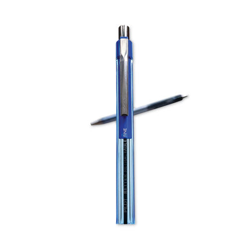 Image of Pilot® 30001 Better Ballpoint Pen, Retractable, Fine 0.7 Mm, Blue Ink, Translucent Blue Barrel, Dozen