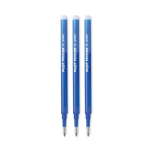 Image of Pilot® 77331 Refill For Pilot Frixion Erasable, Frixion Ball, Frixion Clicker And Frixion Lx Gel Ink Pens, Fine Tip, Blue Ink, 3/pack