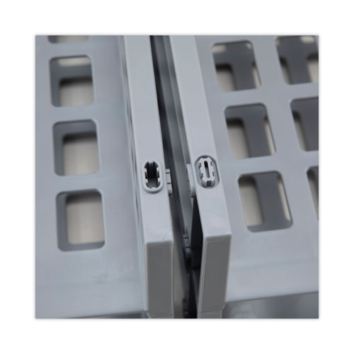 Image of Advantus Snap Configurable Tray System, 12 Compartments, 22.75 x 9.75 x 13, Gray