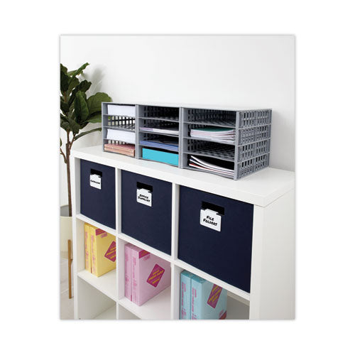 Image of Advantus Snap Configurable Tray System, 12 Compartments, 22.75 x 9.75 x 13, Gray