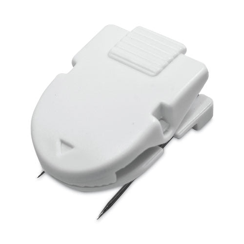 Image of Advantus 75300 Wall Clips for Fabric Panels, 40 Sheet Capacity, White, 4/Pack