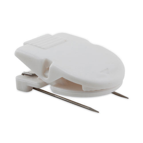 Image of Advantus 75300 Wall Clips for Fabric Panels, 40 Sheet Capacity, White, 4/Pack