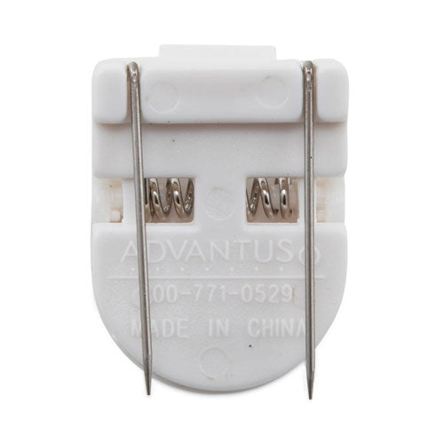 Image of Advantus 75342 Wall Clips for Fabric Panels, 40 Sheet Capacity, White, 50/Box