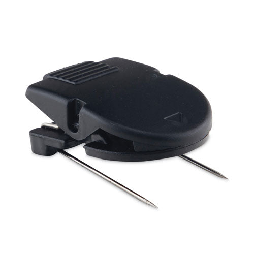 Image of Advantus 75344 Wall Clips for Fabric Panels, 40 Sheet Capacity, Black, 20/Box