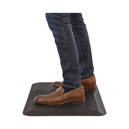 Image of Safco® 2110BL Anti-Fatigue Mat, Rectangular, Black Textured Surface, 20" x 30"