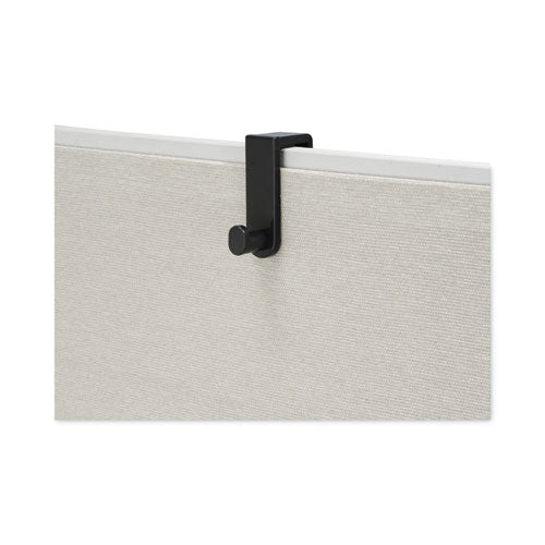 Image of Safco® 4224BL Plastic Coat Hook, 1-Hook, 1.75 x 5.25 x 4, Black