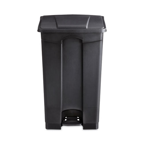 Image of Safco® 9923BL Large Capacity Plastic Step-On Receptacle, 23 gal, Plastic, Black