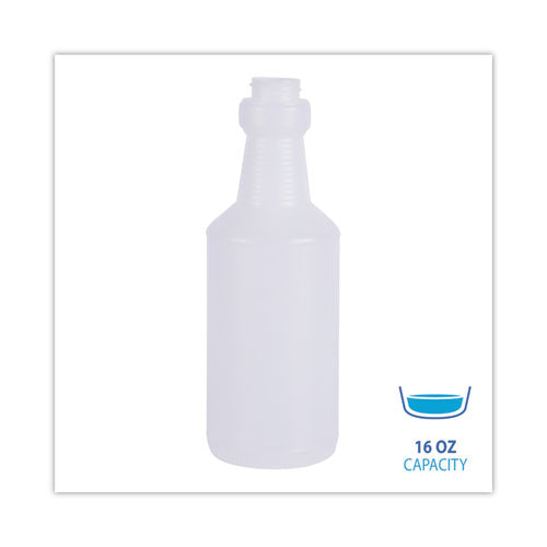 Image of Boardwalk® 512121 Easy-Grip Plastic Spray Bottle, 16 oz, Clear, 24/Carton