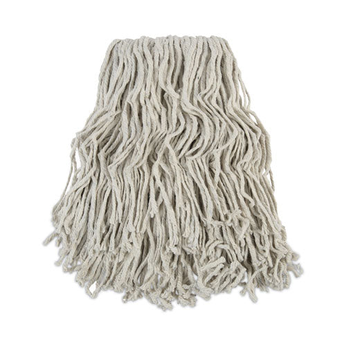 Image of Boardwalk® BWKCM02024S Banded Cotton Mop Head, #24, White, 12/carton