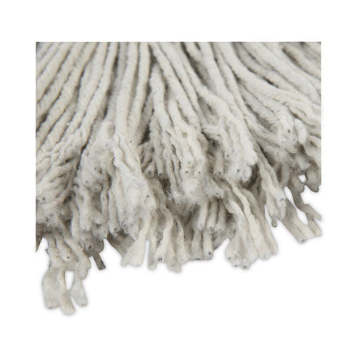 Image of Boardwalk® BWKCM02024S Banded Cotton Mop Head, #24, White, 12/carton