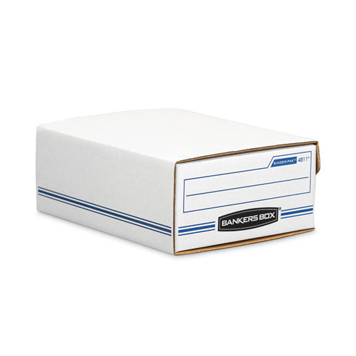 Image of Bankers Box® 48110 Liberty Binder-Pak, Letter Files, 9.13" X 11.38" X 4.38", White/blue