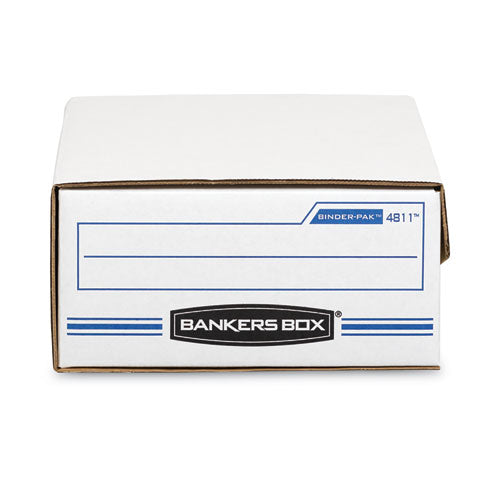 Image of Bankers Box® 48110 Liberty Binder-Pak, Letter Files, 9.13" X 11.38" X 4.38", White/blue