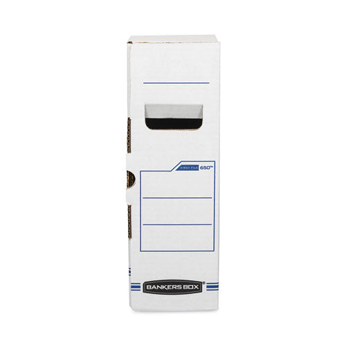 Image of Bankers Box® 00650 X-Ray Storage Boxes, 5" X 18.75" X 14.88", White/blue, 6/carton