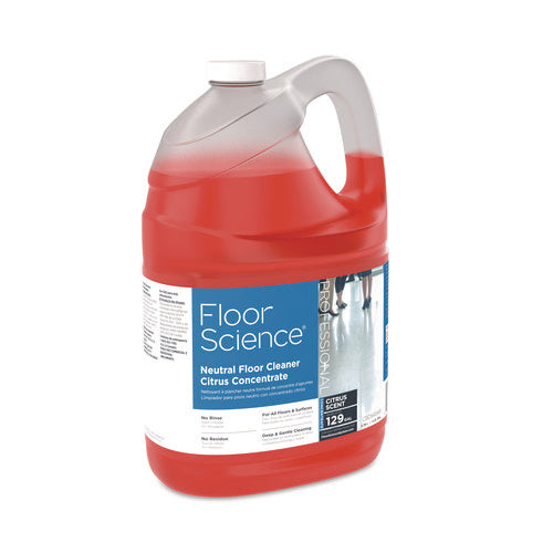 Image of Diversey CBD540441 Floor Science Neutral Floor Cleaner Concentrate, Citrus Scent, 1 gal, 4/Carton