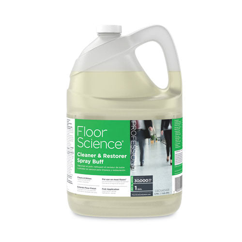 Image of Diversey CBD540458 Floor Science Cleaner/restorer Spray Buff, Citrus Scent, 1 Gal Bottle, 4/carton
