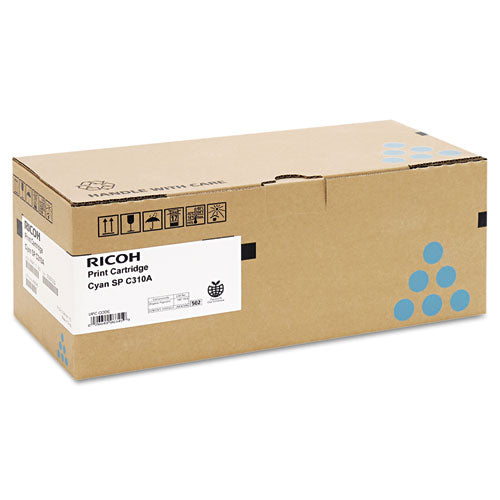 Image of Ricoh® 406345 406345 Toner, 2,500 Page-Yield, Cyan