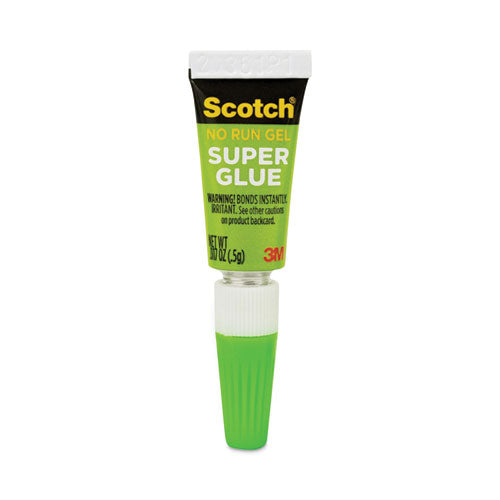 Image of Scotch® AD119 Single Use Super Glue No-Run Gel, 0.02 Oz, Dries Clear, 4/pack