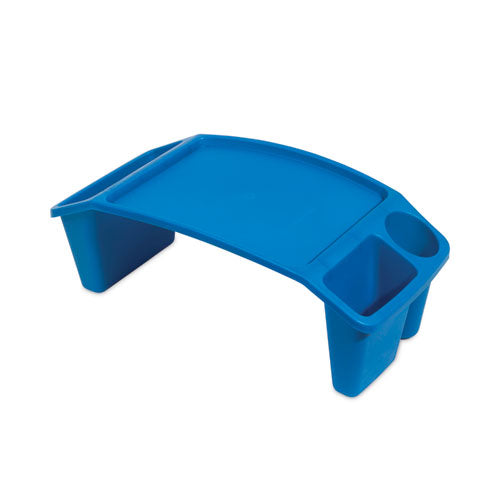 Image of deflecto® 39502BLU Antimicrobial Lap Desk, Rectangular, 23.35w x 12d x 8.53h, Blue