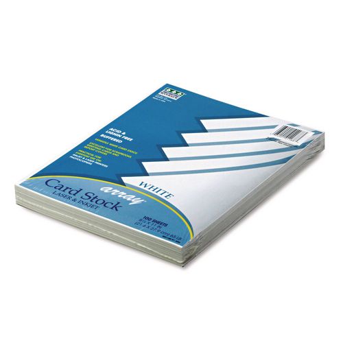 Image of Pacon® P101188 Array Card Stock, 65 lb Cover Weight, 8.5 x 11, White, 100/Pack