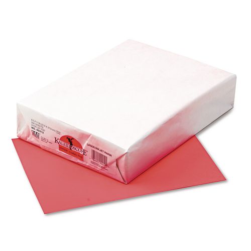 Image of Pacon® P102212 Kaleidoscope Multipurpose Paper, 24 lb Bond Weight, 8.5 x 11, Hyper Coral Red, 500/Ream