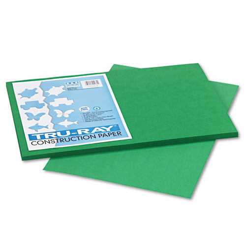 Image of Pacon® P102961 Tru-Ray Construction Paper, 76 lb Text Weight, 12 x 18, Holiday Green, 50/Pack