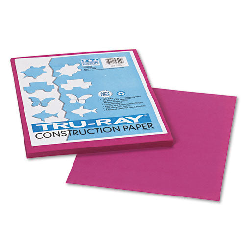 Image of Pacon® P103000 Tru-Ray Construction Paper, 76 lb Text Weight, 9 x 12, Magenta, 50/Pack